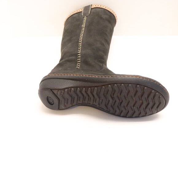 UGG USA Size 7 Women's Black Knee-High Boots Furr Lined Warm S/N 5139 - Picture 6 of 8